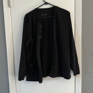Black scrub jacket